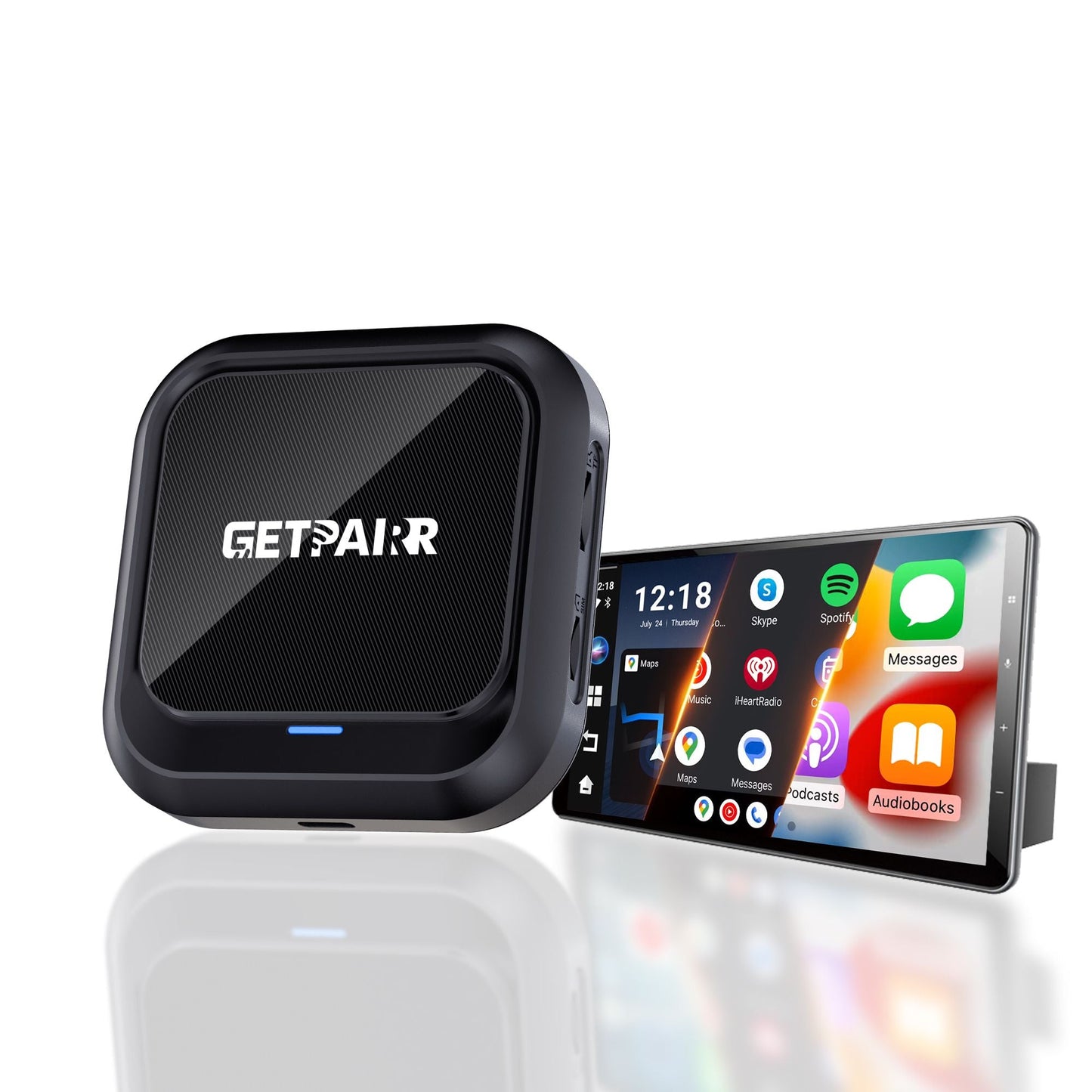 Zedge GetPairr AI Box 2.0 (compatible with all cars ) , Android 13 ,8 Gb ram , 128 Gb storage, Wireless | Carplay Android Auto 3 in 1