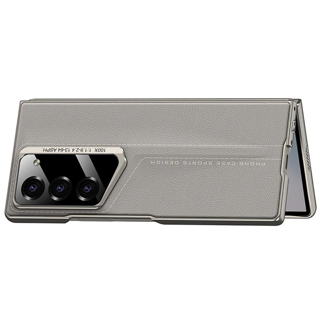Full Protection Leather Case & Screen Glass For Galaxy Z Fold