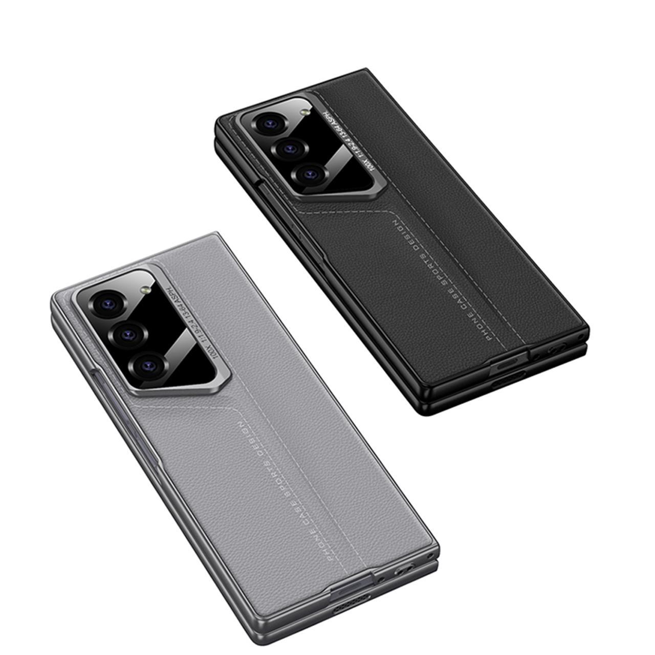 Full Protection Leather Case & Screen Glass For Galaxy Z Fold
