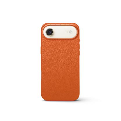 iPhone Case 17 - Full-Grain Leather - Orange
