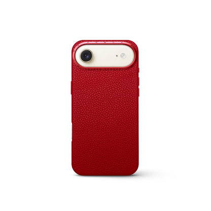 iPhone Case 17 - Full-Grain Leather - Cherry