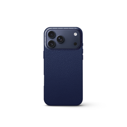 iPhone Case 17 - Full-Grain Leather - Midnight Blue