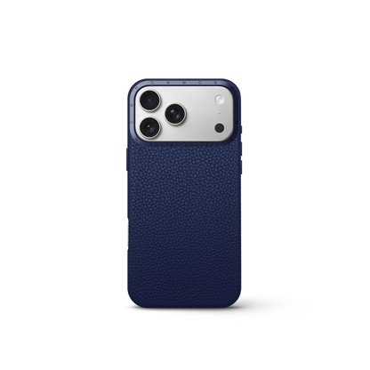 iPhone Case 17 - Full-Grain Leather - Midnight Blue