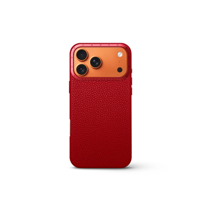 iPhone Case 17 - Full-Grain Leather - Cherry