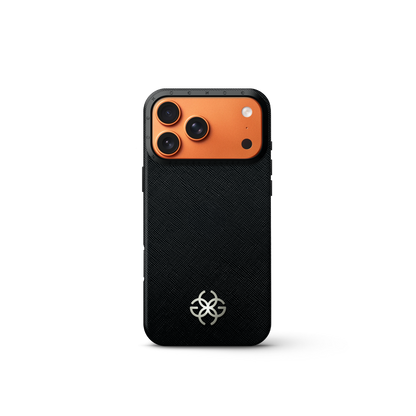 iPhone Case 17 - Saffiano Leather Logo