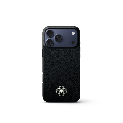 iPhone Case 17 - Saffiano Leather Logo