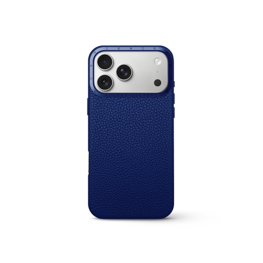 iPhone Case 17 - Full-Grain Leather - Deep Blue