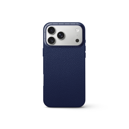 iPhone Case 17 - Full-Grain Leather - Midnight Blue
