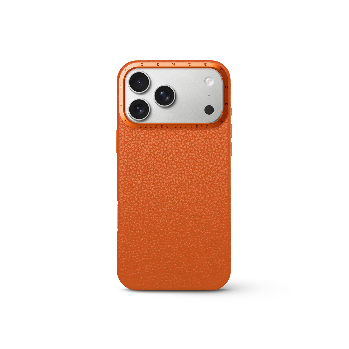 iPhone Case 17 - Full-Grain Leather - Orange