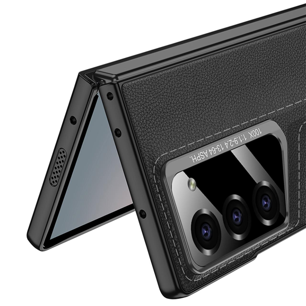 Full Protection Leather Case & Screen Glass For Galaxy Z Fold