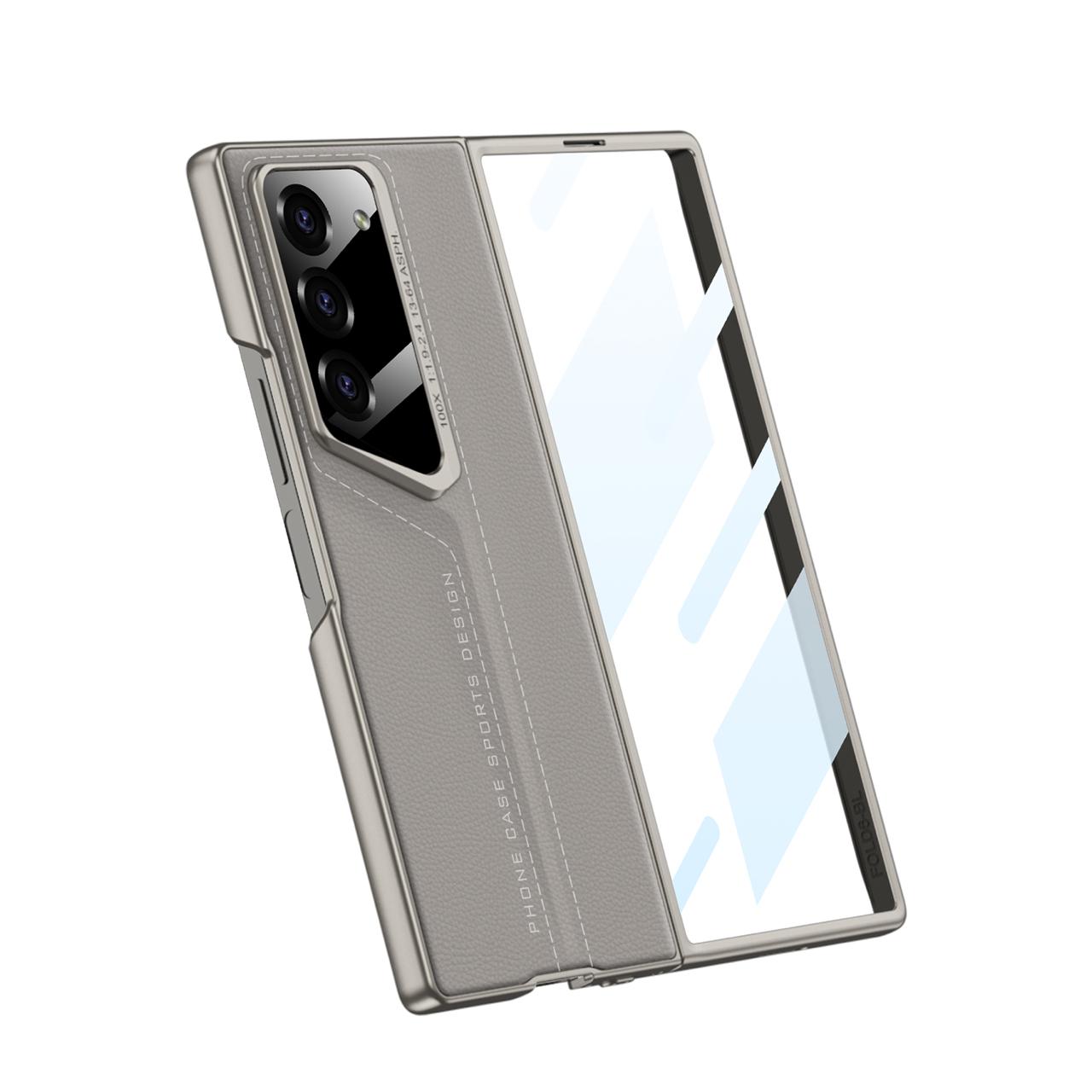 Full Protection Leather Case & Screen Glass For Galaxy Z Fold