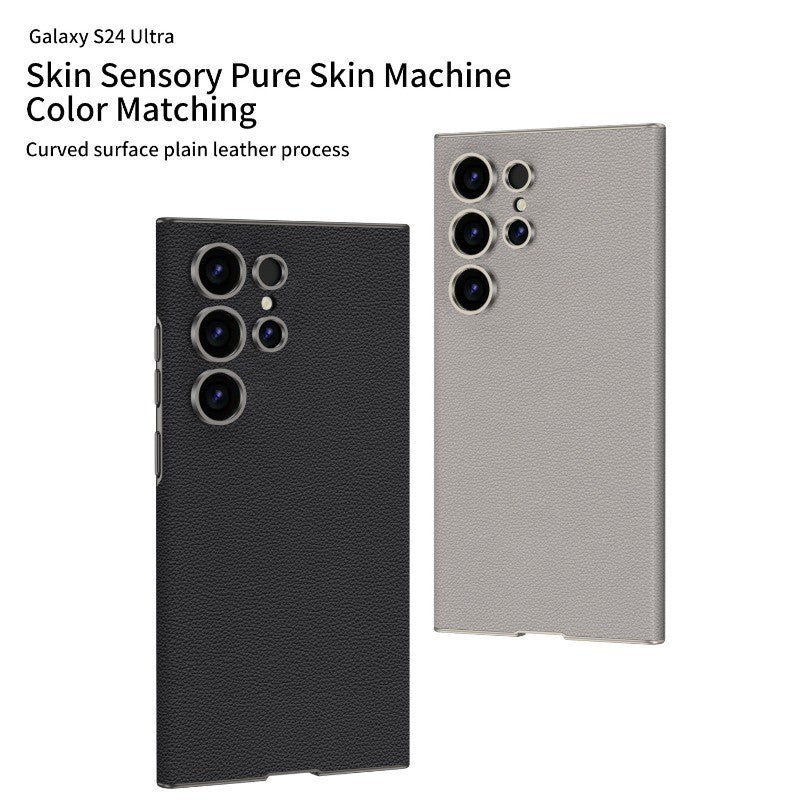 Samsung Galaxy S24 Ultra Leather GKK Leather Pattern Case - Black