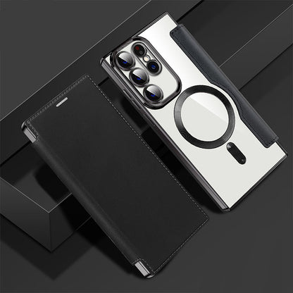 Luxury Leather Flip Phone Case