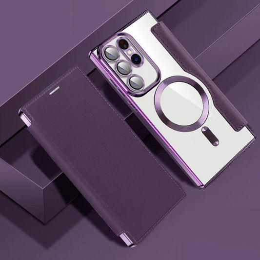 Luxury Leather Flip Phone Case
